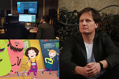 Kino muzikos kūrėjas, profesorius Titas Petrikis dirigavo ir Kakės Makės filmo garsams