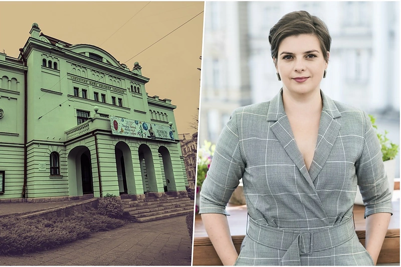 Vilniaus senasis teatras ir jo vadovė Olga Polevikova / Juliaus Kalinsko ir Dmitrijaus Matvejevo nuotr.