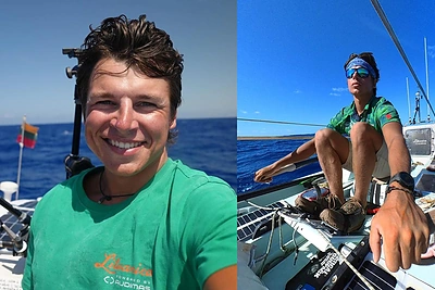 Paskutinis A.Valujavičiaus vaizdo įrašas iš Atlanto: „Dabar turiu išplaukti kanalu ir „neužsirauti“