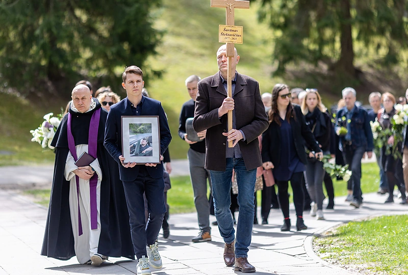 Atsisveikinimas su Šarūnu Šlektavičiumi / Lukas Balandis / BNS nuotr.