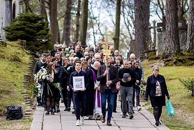 Atsisveikinimas su Šarūnu Šlektavičiumi / Lukas Balandis / BNS nuotr.