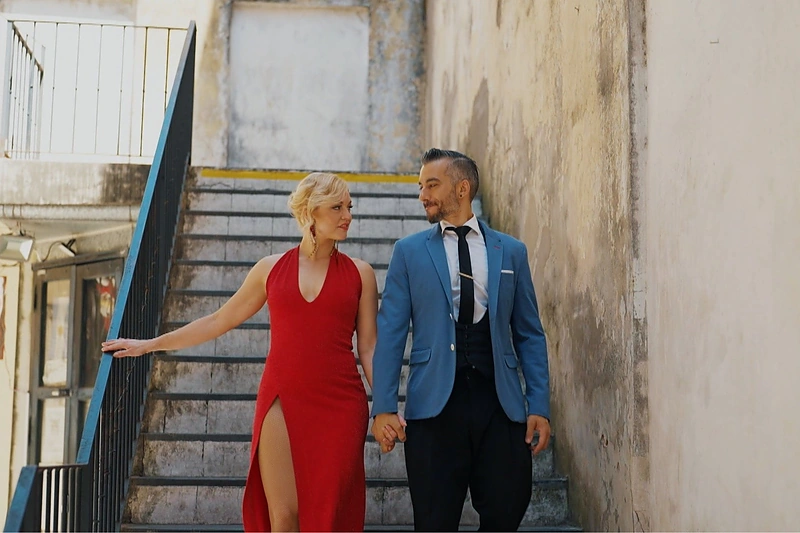 Toma Vaškevičiūtė su šokių partneriu / TV3 nuotr.