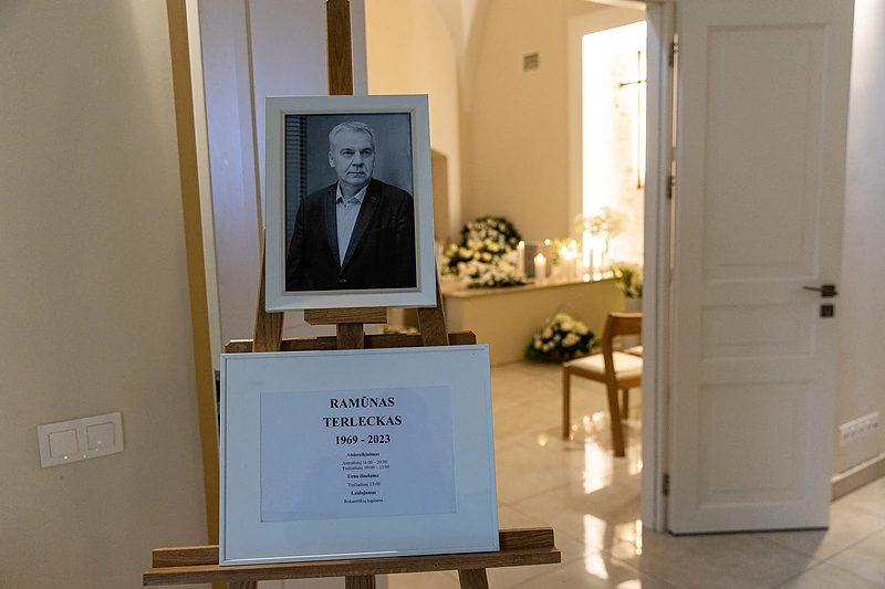 Atsisveikinimas su Ramūnu Terlecku / Pauliaus Peleckio / BNS nuotr.