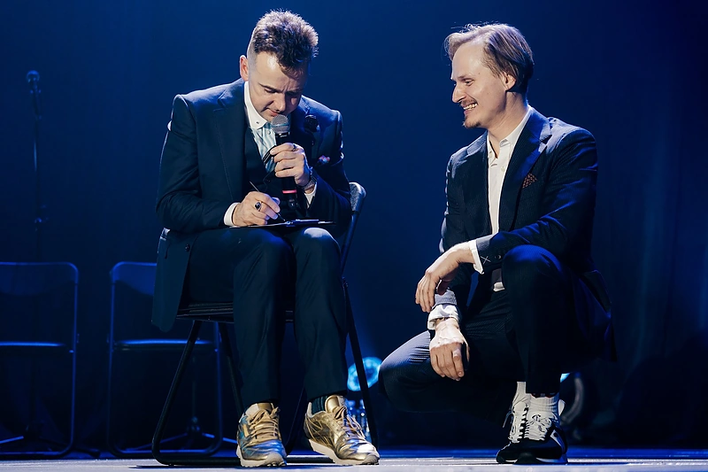 Kirilas Glušajevas ir Povilas Adomaitis / M. Gudzinevicius nuotr.