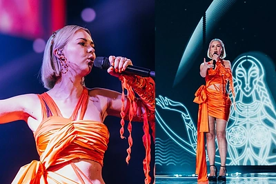 Pirmoji Monikos Linkytės repeticija Liverpulyje: į „Euroviziją“ – su visiškai kitokia suknia