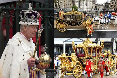 Karūnuoto Charleso III „briliantinė“ ir „auksinė“ karietos: kodėl vienos iš jų nekentė karalienės