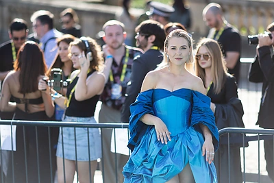 Turkio spalvos kilimu žengė Monika Linkytė / Lukas Balandis / BNS nuotr.