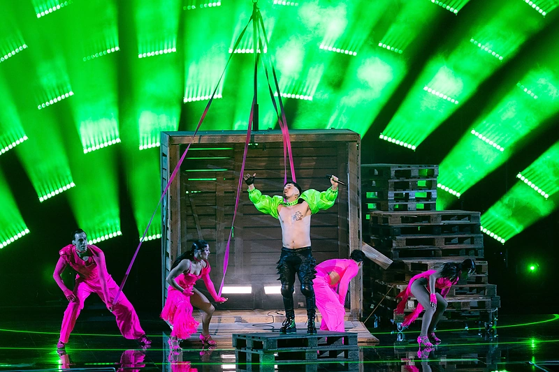 Pirmojo „Eurovizijos“ pusfinalio repeticija / Lukas Balandis / BNS nuotr.