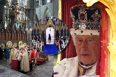 Charleso III karūnavime daug mįslių užminė juoda figūra: paaiškėjo, kas ten buvo iš tiesų