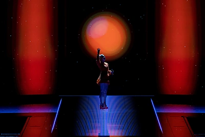 Monika Linkytė pasirodė generalinėje antro “Eurovizijos” pusfinalio repeticijoje / Lukas Balandis / BNS nuotr.