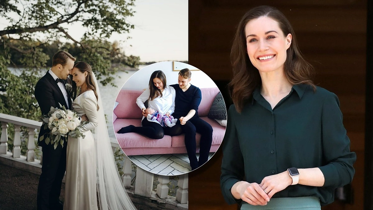 Sanna Marin ir Markusas Räikkönenas / Scanpix ir socialinių tinklų nuotr.