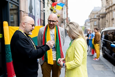 Lietuviai išlydi Moniką Linkytę i „Eurovizijos“ pusfinalį / Lukas Balandis / BNS nuotr.