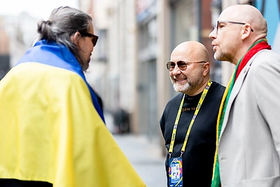 Lietuviai išlydi Moniką Linkytę i „Eurovizijos“ pusfinalį / Lukas Balandis / BNS nuotr.