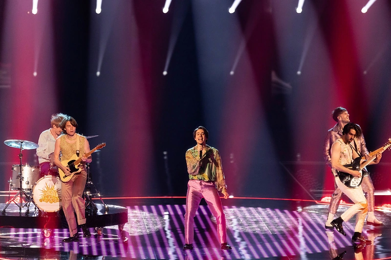 Slovėnijos atstovai „Joker Out“ / Lukas Balandis / BNS nuotr.