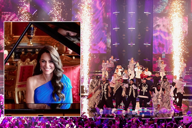 To „Eurovizijoje“ dar nebuvo: Velso princesė Catherine užgrojo su „Kalush Orchestra“