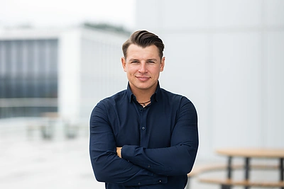 Aurimas Valujavičius 15min studijoje / Gretos Skaraitienės / BNS nuotr.