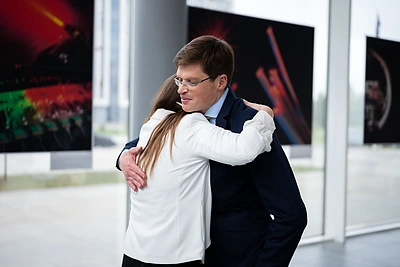 Audrius Alkauskas ir Mažena Mackoit-Sinkevičienė / Fizinių ir technologijos mokslų centro nuotr.