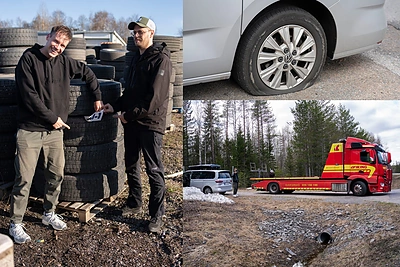 A.Eisimanto ir T.Jazdausko kelionė neapsėjo be iššūkių: sprogus padangai, transliacija vyko iš tralo