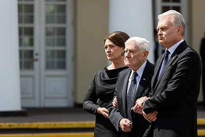 Diana Nausėdienė, Gitanas Nausėda, Valdas Adamkus / Žygimanto Gedvilos / BNS nuotr.