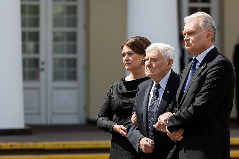 Diana Nausėdienė, Gitanas Nausėda, Valdas Adamkus / Žygimanto Gedvilos / BNS nuotr.
