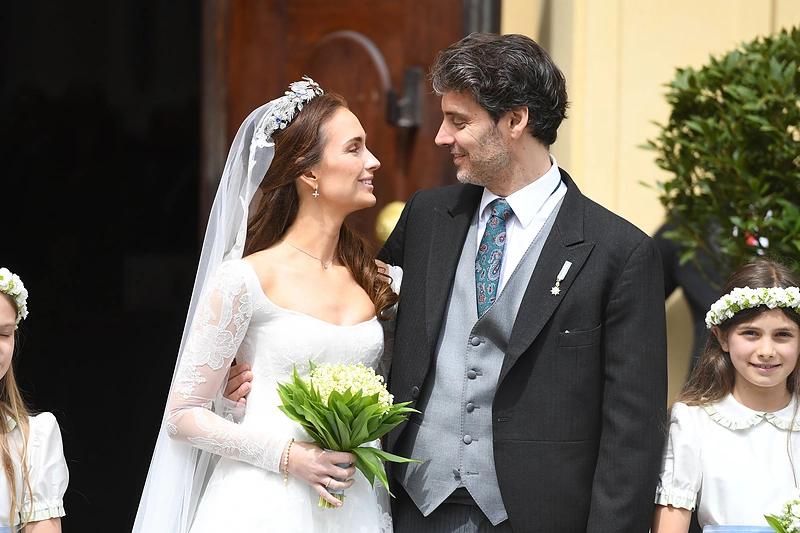 Sophie Evekink ir princas Liudwikas / AFP/„Scanpix“ nuotr.