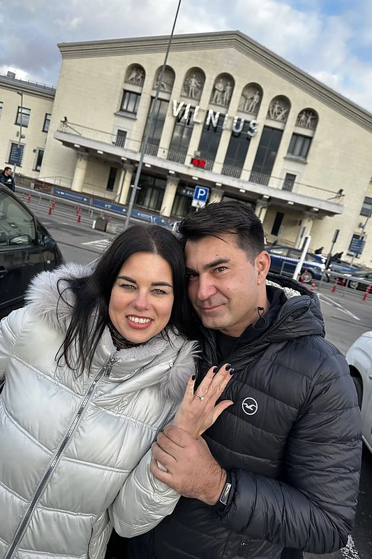 Radvilas Bubelis su mylimąja Egle / Asmeninio albumo nuotr.