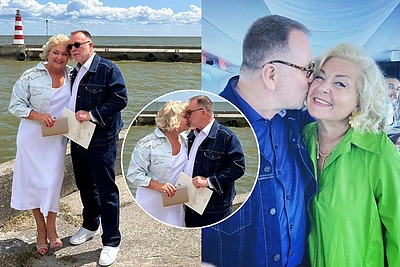 Susituokė Edita Mildažytė ir Saulius Pilinkus: į vestuves – laivu, be pašalinių akių