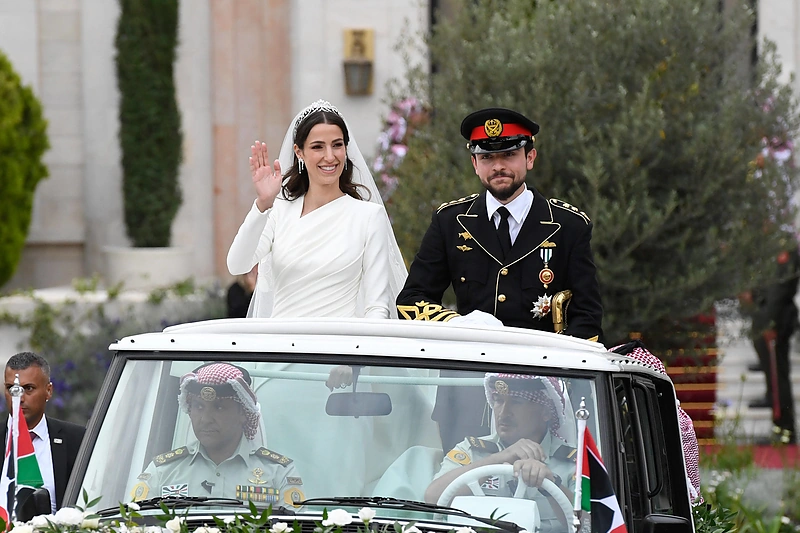 Jordanijos princo Husseino bin Abdullah ir Rajwos Al Seif vestuvės / „Scanpix“ nuotr.