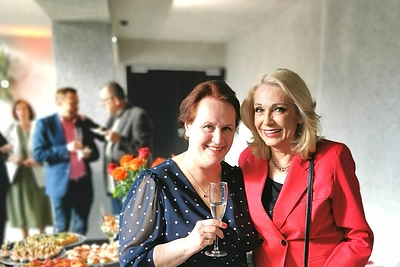 Violeta Podolskaitė su Gražina Baikštyte / Asmeninio archyvo nuotr.