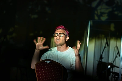 Dominyko Vaitiekūno koncertas su kurčiaisiais / Beatričė Staniūnaitė nuotr.