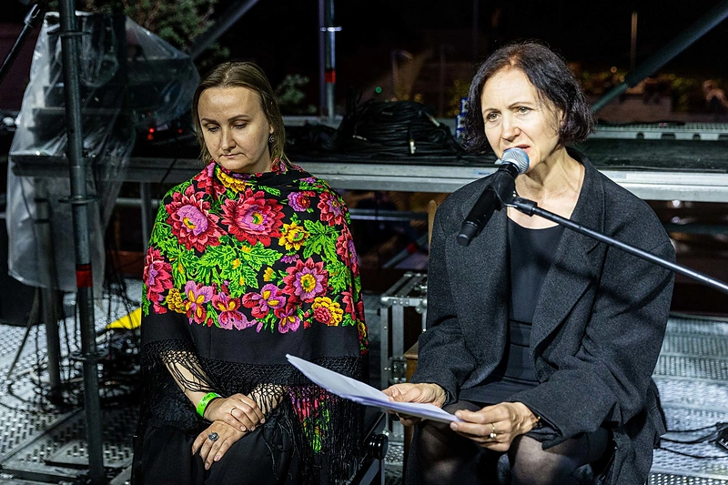 „Kultūros naktį“ Vingrių skvere išdygo „LATGA Autorių namai“ / Asociacijos LATGA nuotr.