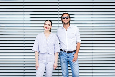 „ŽMONĖS svečiuose“ – Evgenya Redko ir Valdas Petreikis / Lukas Balandis / BNS nuotr.