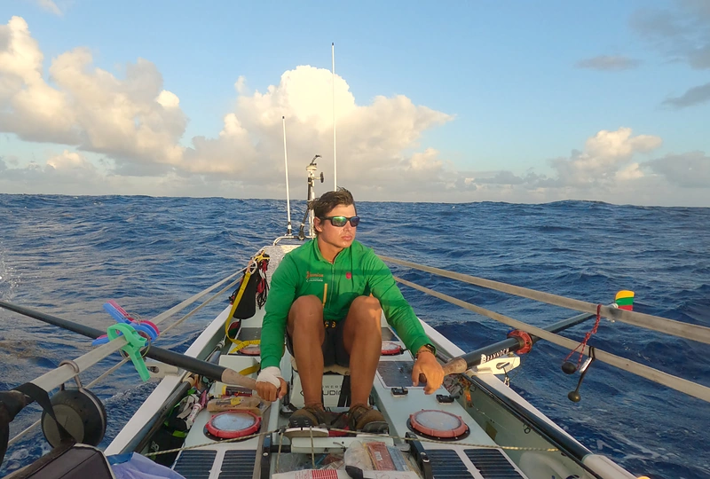 A.Valujavičiaus kelionė „Irklais per Atlantą“ / Asmeninio archyvo nuotr.