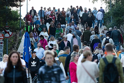 Joninės Palangoje be vainikų ir laužo / Gretos Skaraitienės / BNS nuotr.