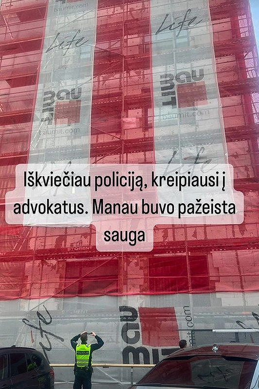 Laima Pikul įkrito į 3 metrų duobę / Asmeninio archyvo nuotr.