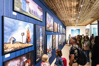 Algis Kriščiūnas Palangoje atidarė parodą / Irmanto Gelūno / BNS nuotr.