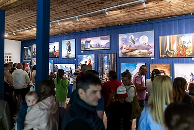 Algis Kriščiūnas Palangoje atidarė parodą / Irmanto Gelūno / BNS nuotr.