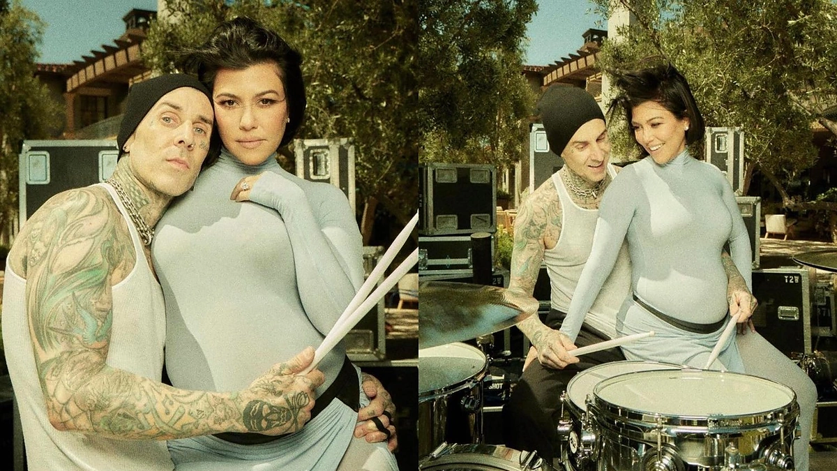 Kourtney Kardashian ir Travisas Barkeris / Socialinių tinklų nuotr.