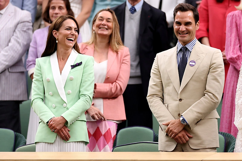 Rogeris Federeris ir Velso princesė Caterine / „Scanpix“ nuotr.