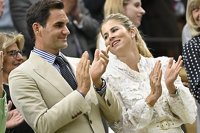 Rogeris Federeris su žmona Mirka / „Scanpix“ nuotr.