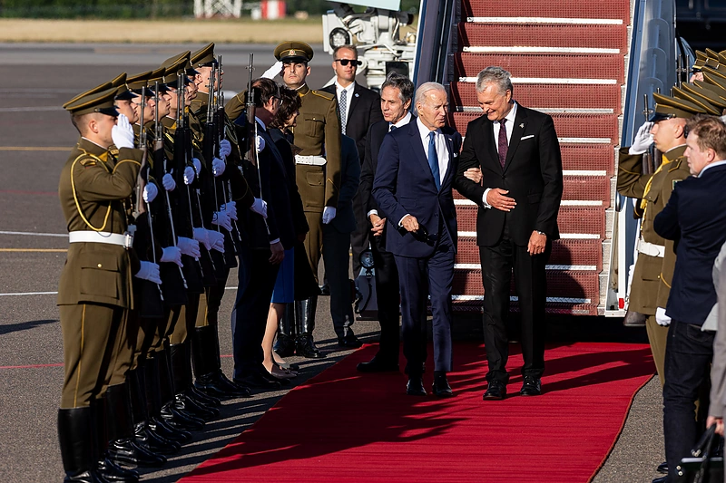 Joe Bidenas atvyko į Vilnių / Pauliaus Peleckio / BNS nuotr.
