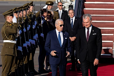 Joe Bidenas atvyko į Vilnių / Pauliaus Peleckio / BNS nuotr.