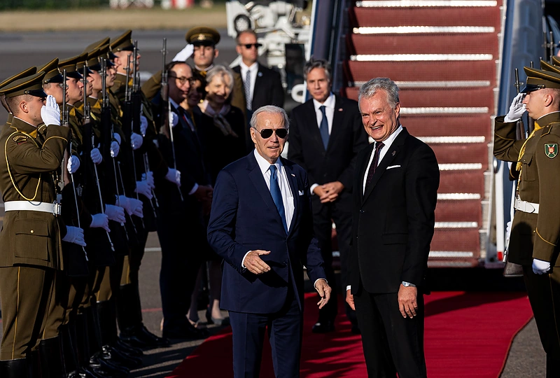 Joe Bidenas atvyko į Vilnių / Pauliaus Peleckio / BNS nuotr.