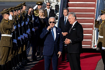 Joe Bidenas atvyko į Vilnių / Pauliaus Peleckio / BNS nuotr.