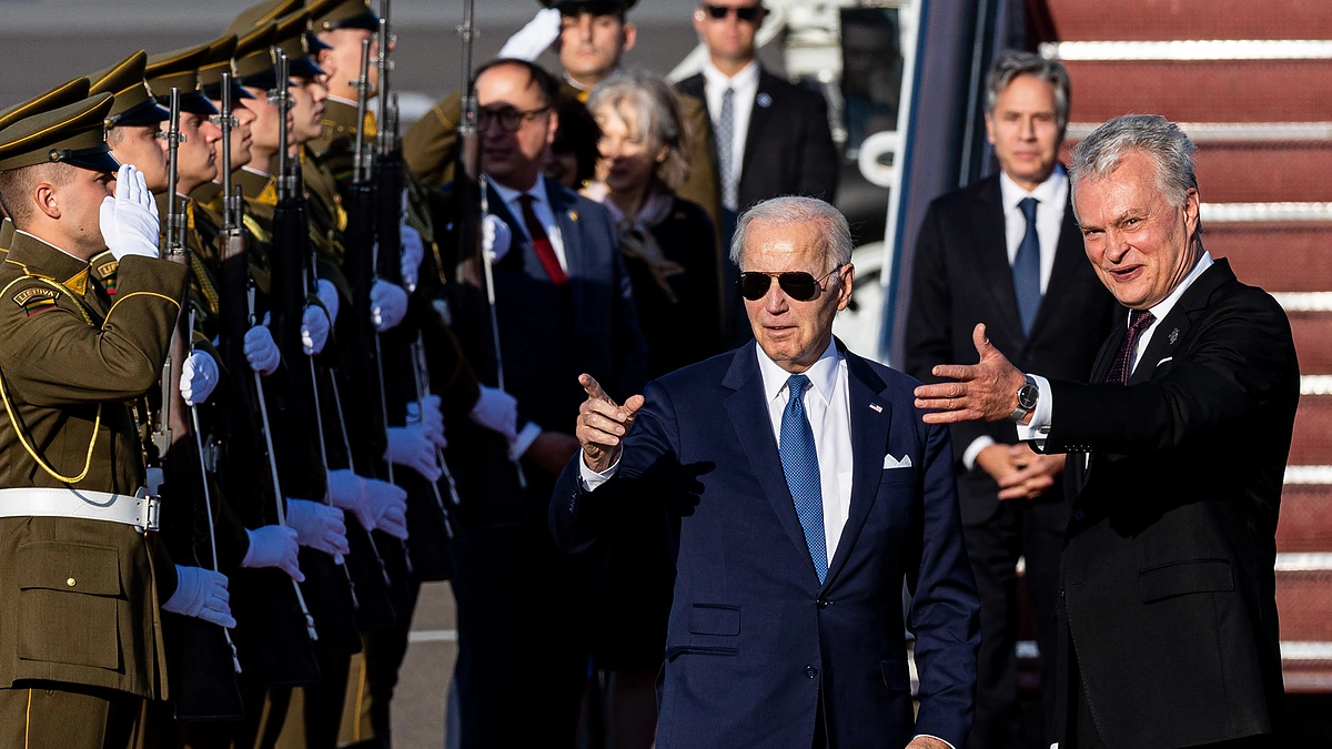 Joe Bidenas atvyko į Vilnių / Pauliaus Peleckio / BNS nuotr.