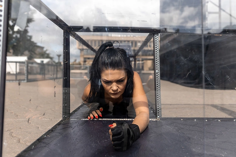 Monika Dirsytė. Performansas „Pan/demos“ – „Atverkite NATO duris Ukrainai!“ / Tauro Gūdmanto nuotr.