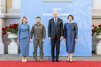 NATO valstybių lyderiai rinkosi į iškilmingą vakarienę Prezidentūroje / Irmanto Gelūno / BNS nuotr.