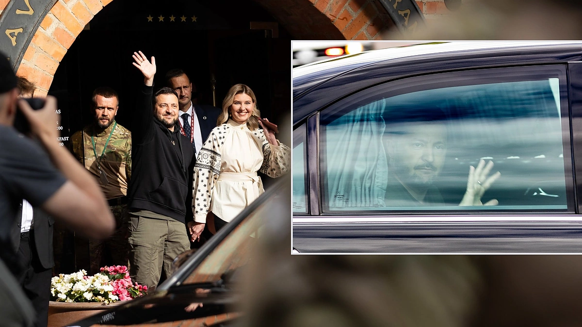 Ukrainos prezidentas Volodymyras Zelenskis atvyko į Lietuvą / Lukas Balandis / BNS nuotr.