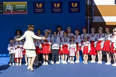 Dianos Nausėdienės ir Olenos Zelenskos priėmimas Ukrainos centre / Irmanto Gelūno / BNS nuotr.