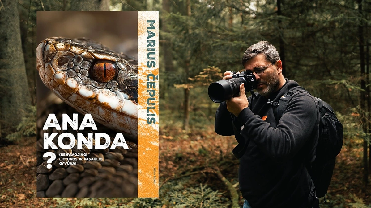 Marius Čepulis ir jo knyga „Ana konda“ / Asmeninio albumo nuotr.